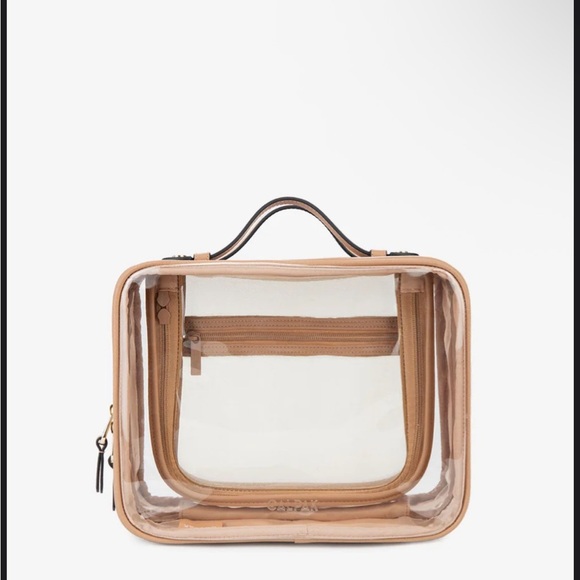 Calpak Transparent Cosmetic Case in Carmel 
11.25" x 9" x 5.75" - Picture 4 of 13